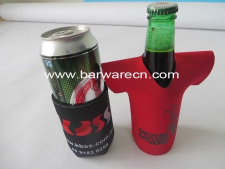 Raffreddatore di bottiglie di birra in neoprene con logo stampato 