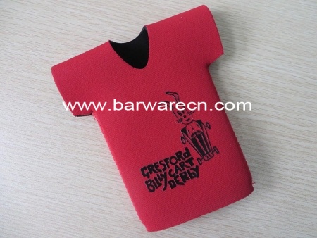 Raffreddatore di bottiglie di birra in neoprene con logo stampato 