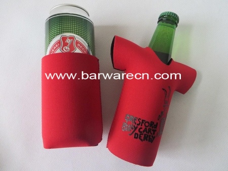 Raffreddatore di bottiglie di birra in neoprene con logo stampato 