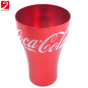 tazza in alluminio con logo personalizzato