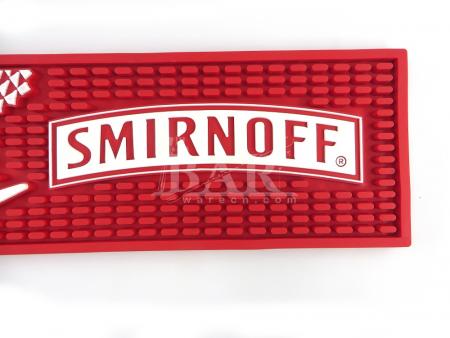 tappetino per barra runner in rilievo con logo smirnoff 