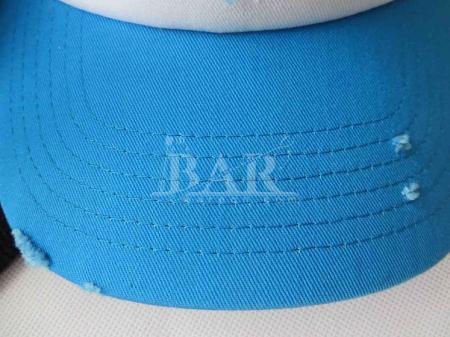 popolare berretto da baseball cappello in maglia di nylon con 7 fori chiusura fibbia in plastica all'ingrosso 