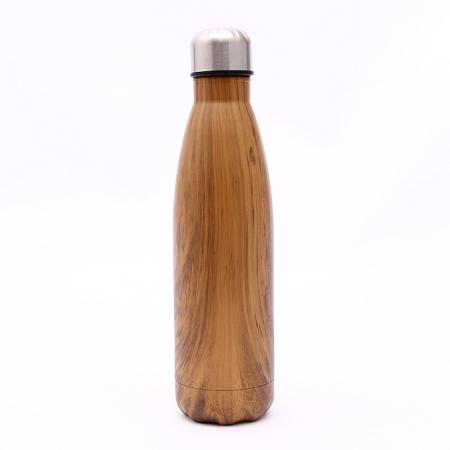 uv cotaing thermos in legno placcato bottiglia torta bottiglia vuoto 