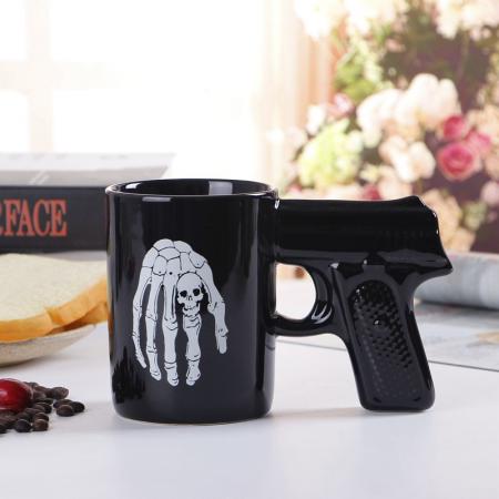 2019 nuova pistola impugnatura a pistola tazze di caffè tazza divertente pistola tazza di latte tazza di tè tazza di caffè in ceramica ufficio creativo drinkware 