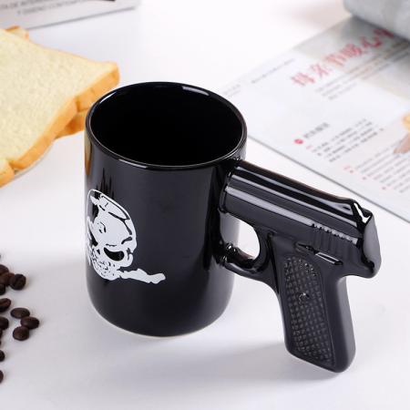 2019 nuova pistola impugnatura a pistola tazze di caffè tazza divertente pistola tazza di latte tazza di tè tazza di caffè in ceramica ufficio creativo drinkware 