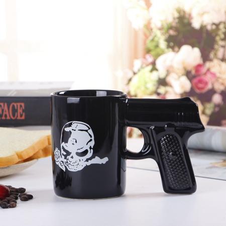 2019 nuova pistola impugnatura a pistola tazze di caffè tazza divertente pistola tazza di latte tazza di tè tazza di caffè in ceramica ufficio creativo drinkware 