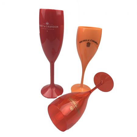 calice da vino in plastica con stelo personalizzato per picnic 