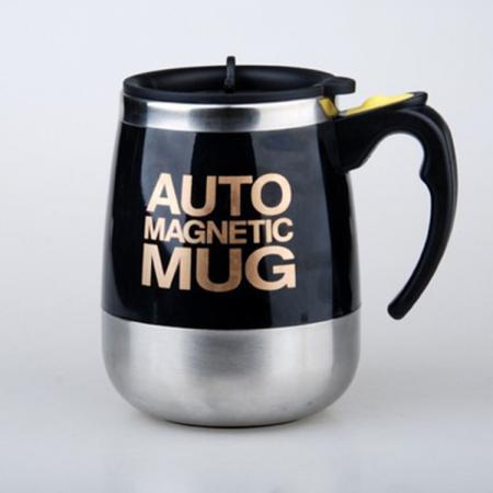 Tazza di agitazione automatica magnetica in acciaio inossidabile 304, tazza di caffè rotante magnetica, tazza di latte in polvere, logo personalizzabile 