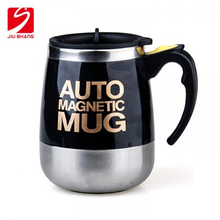 Tazza di agitazione automatica magnetica in acciaio inossidabile 304, tazza di caffè rotante magnetica, tazza di latte in polvere, logo personalizzabile 