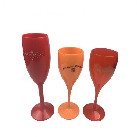 calice da vino in plastica con stelo personalizzato per picnic 