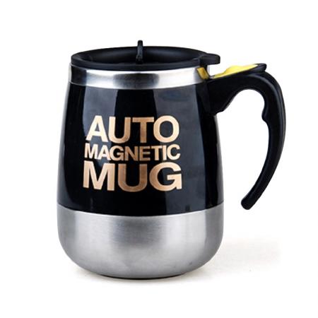 Tazza di agitazione automatica magnetica in acciaio inossidabile 304, tazza di caffè rotante magnetica, tazza di latte in polvere, logo personalizzabile 