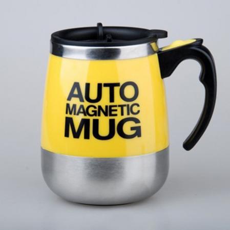 Tazza di agitazione automatica magnetica in acciaio inossidabile 304, tazza di caffè rotante magnetica, tazza di latte in polvere, logo personalizzabile 